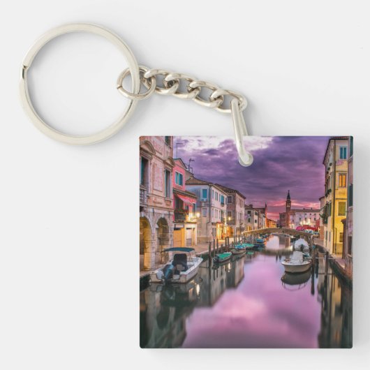 Porte-clés Italie Canal de Venise Porte - clé acrylique (Devant)
