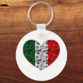 Porte-clés Italie - Coeur du drapeau (Recto)