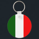 Porte-clés Italie Drapeau de haute qualité<br><div class="desc">Italie Drapeau de haute qualité. Excellent produit pour tout amateur italien. Rejoignez-nous pour répandre la fierté italienne avec ce drapeau d'Italie urbaine.</div>