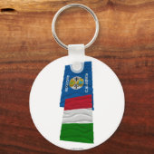 Porte-clés Italie et Calabre agitant des drapeaux (Recto)