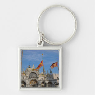 Porte-clés Italie, Venise, Basilique Saint-Marc sur la place 