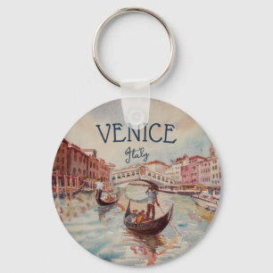 Porte-clés Italie Voyage - VENICE aquarelle souvenir
