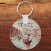 Porte-clés Italie Voyage - VENICE aquarelle souvenir (Recto)