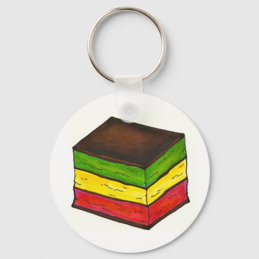 Porte-clés Italien Arc-en-ciel 7 couches Cookie de Noël (Recto)