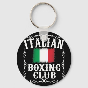 Porte-clés Italien Boxer Club T Shirt Vintage Boxer Italie Fl
