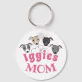 Porte-clés Italien greyhound Iggy Chien maman mignonne drôle  (Recto)