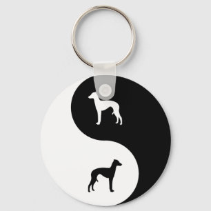 Porte-clés Italien Greyhound Yin Yang