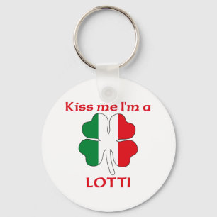 Porte-clés Italiens personnalisés m'embrassent que je suis