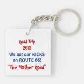 Porte-clés ITINÉRAIRE 66 des USA chacun des 8 plats de vanité (Dos)