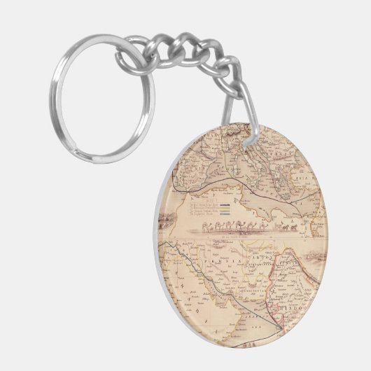 Porte-clés Itinéraire sur terre vers l'Inde (Devant gauche)