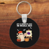 Porte-clés It's A Bootiful Day To Make Art Groovy Art Teacher (Recto)