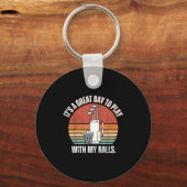 Porte-clés It's A Good Day To Play With My Funny Men Golf  (Recto)