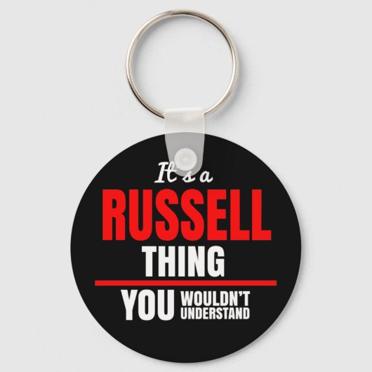 Porte-clés It's a Russell thing you wouldn't understand name  (Recto)
