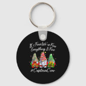 Porte-clés It's Fine I'm Fine Everything Cafeteria Crew Gnome (Recto)