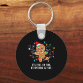 Porte-clés It's Fine I'm Fine Everything Is Fine Ugly Funny C (Recto)