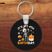 Porte-clés It's My 4th Birthday-funny Halloween Skeleton 4th (Recto)