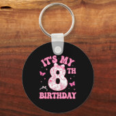Porte-clés It's My 8th Birthday Nk Coquette Bow 8 Year Old Bi (Recto)