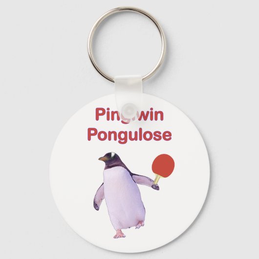 Porte-clés iWin Perdre Penguin Ping Pong (Recto)