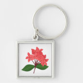 Porte-clés Ixora Coccinea, Fleur de Maha Sarakham (Devant)
