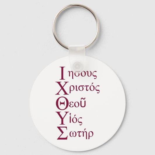 Porte-clés IXOYE Acrostique (rouge) (Recto)