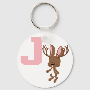 Porte-clés J est pour Jackalope