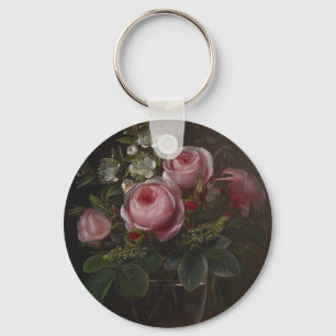 Porte-clés J.L. Jensen - Roses et arbres Anemones dans un ...