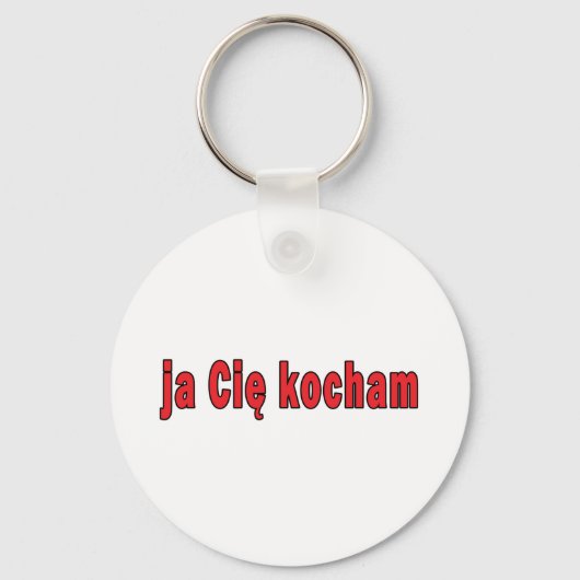 Porte-clés ja Cie kocham - Je t'aime (Recto)