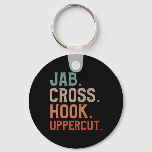 Porte-clés Jab Cross Hook Uppercut Kickboxer Kickboxing