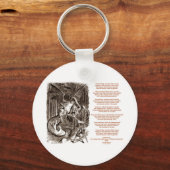 Porte-clés Jabberwocky Poem par Lewis Carroll (Recto)