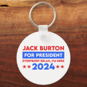Porte-clés Jack Burton Pour Président 2024 (Recto)