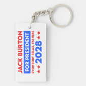 Porte-clés Jack Burton Pour Président 2028 (Dos)