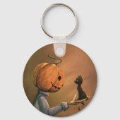 Porte-clés Jack le chat citrouille Halloween (Recto)
