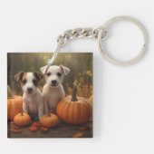 Porte-clés Jack Russell chiot Autumn Delight Pumpkin (Dos)