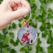 Porte-clés Jack Russell Terrier - aide de père Noël (Main)