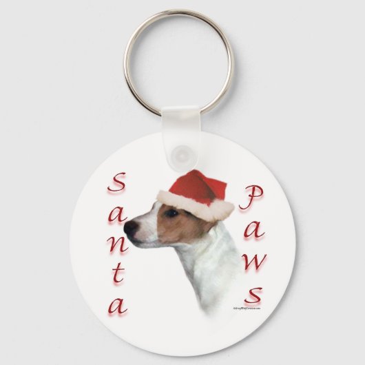 Porte-clés Jack Russell Terrier Père Noël Paws (Recto)