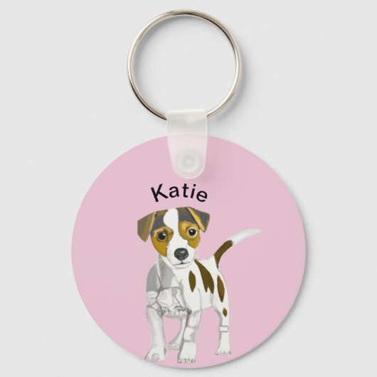 Porte-clés Jack Russell Terrier Puppy (Recto)