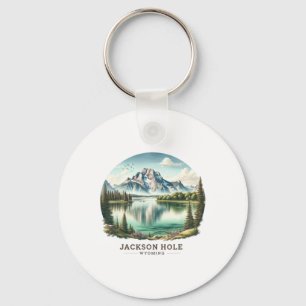 Porte-clés Jackson Hole Wy Wyoming Jenny Lake Ski Snow