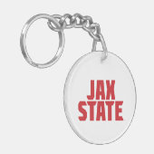 Porte-clés Jacksonville State University JAX STATE Bold Red (Devant gauche)