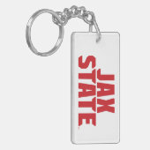 Porte-clés Jacksonville State University JAX STATE Bold Red (Devant gauche)