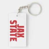 Porte-clés Jacksonville State University JAX STATE Bold Red (Dos)