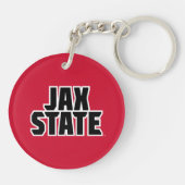 Porte-clés Jacksonville State University JAX STATE Bold Text (Dos)