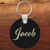 Porte-clés Jacob Name whitegold Button (Recto)