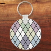 Porte-clés Jacquard des diamants Pastel (Recto)