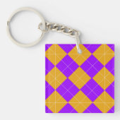 Porte-clés Jacquard pourpre et orange (Devant)