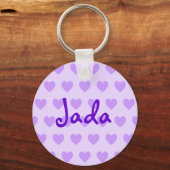 Porte-clés Jada en violet (Recto)