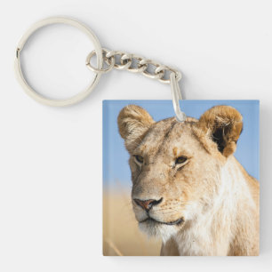 Porte-clés J'adore Africa Portrait d'une lionne photo