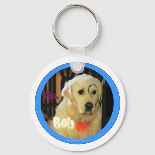 Porte-clés J'adore Bob le chien ! (Recto)