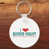 Porte-clés j'adore bunco night (Recto)