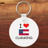 Porte-clés J'adore CUMMING Géorgie (Recto)