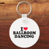 Porte-clés J'adore danser dans la salle de bal (Recto)
